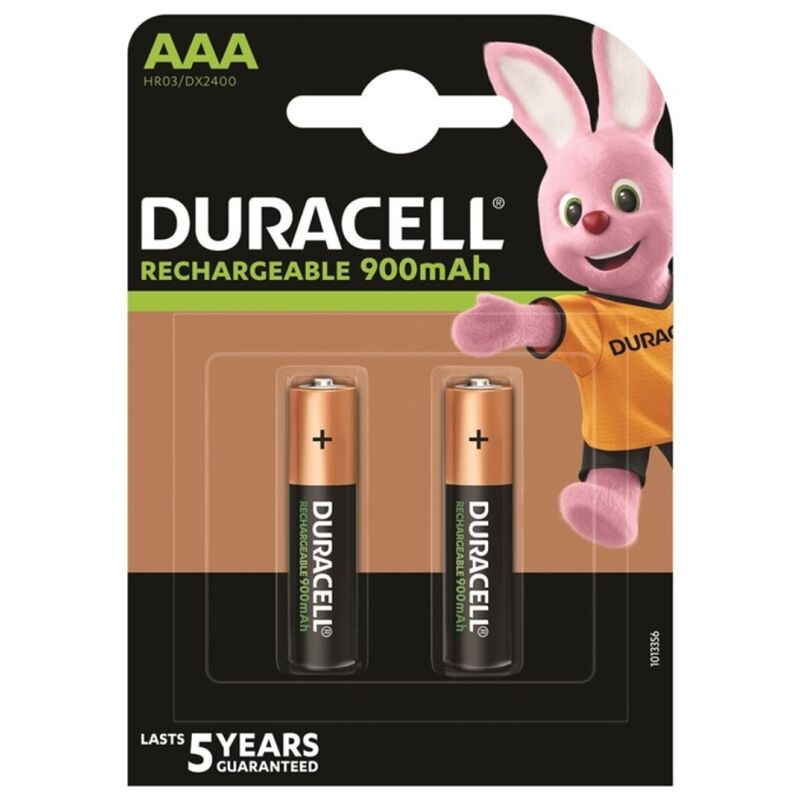 DURACELL - BATTERIE RECHARGEABLE HR03 AAA 900mAh 2 UNIT? - Jouez Plaisir
