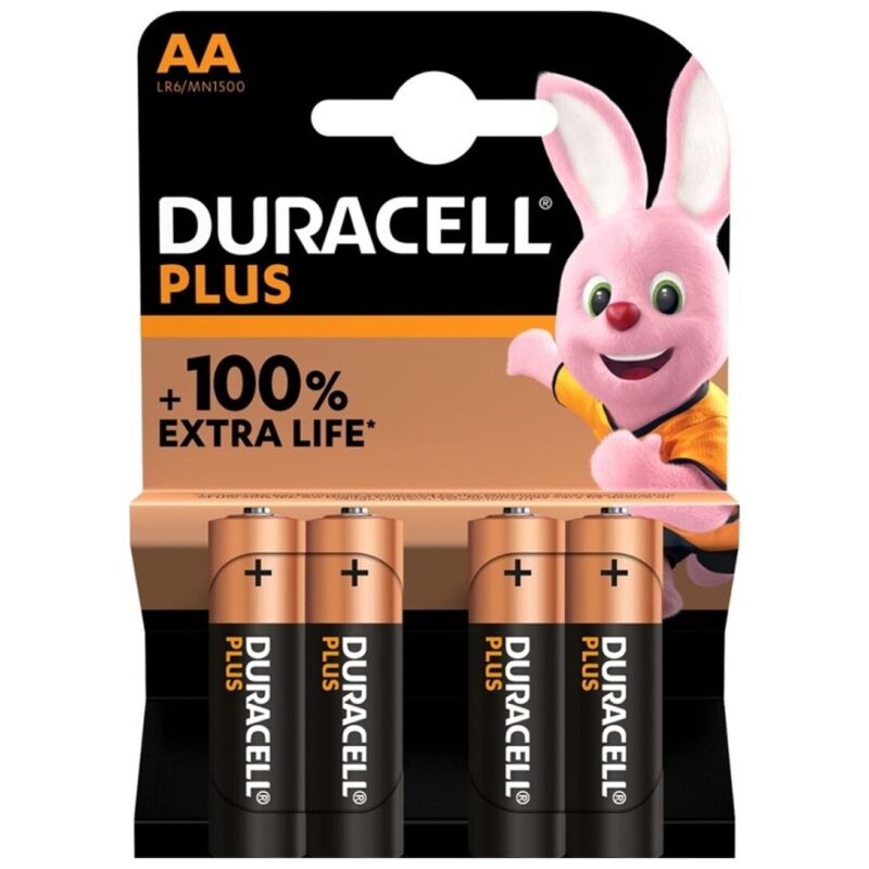 DURACELL - PILE ALCALINE PLUS POWER 100 AA LR6 4 UNIT? - Jouez Plaisir