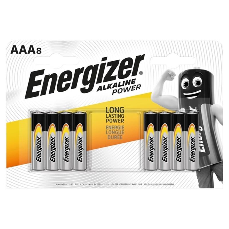 ENERGIZER - PILE ALCALINE PUISSANCE AAA LR03 8 UNIT? - Jouez Plaisir