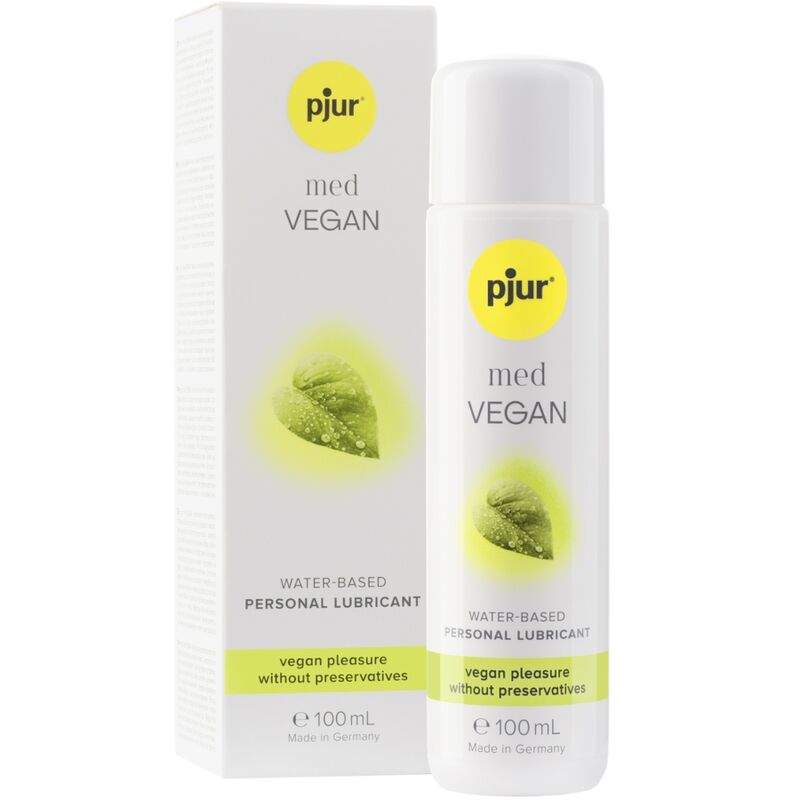 PJUR - MED LUBRIFIANT BASE EAU VEGAN GLIDE 100 ML - Jouez Plaisir