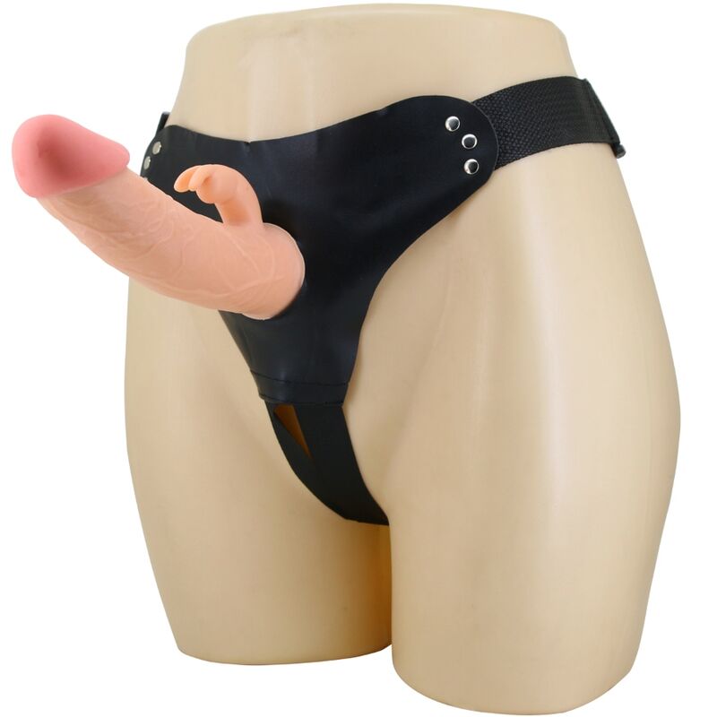 PRETTY LOVE - MAVIS HARNAIS CULOTTE UNIVERSELLE AVEC GODE 19 CM NATUREL - Jouez Plaisir