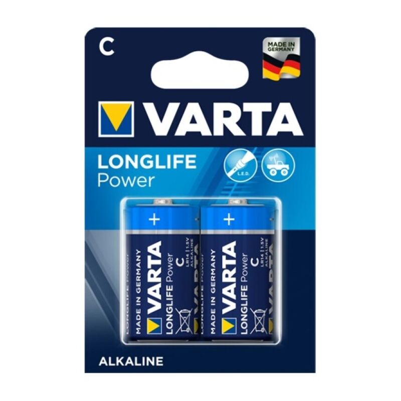 VARTA - LONGLIFE POWER PILE ALCALINE C LR14 2 UNITÉ - Jouez Plaisir