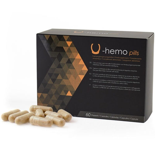500 COSMETICS - CAPSULES U - HEMO POUR PRÉVENIR LES HÉMORROÏDES - 60 CAPSULES - Jouez Plaisir