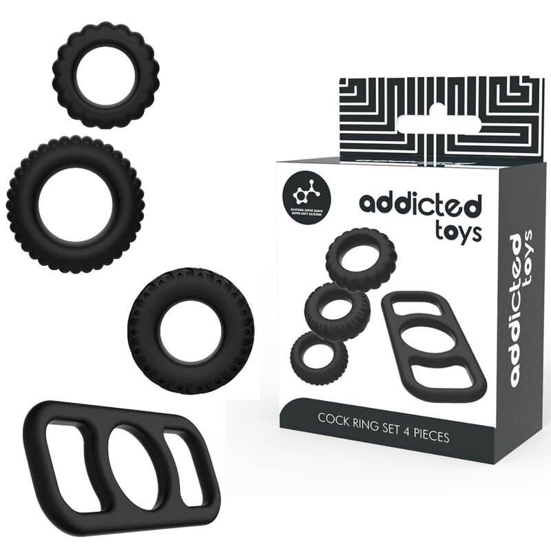 ADDICTED TOYS - ENSEMBLE DANNEAU PÉNIAL 4 PIÈCES - Jouez Plaisir
