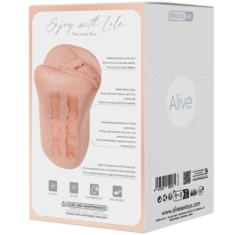 ALIVE - MASTURBADEUR MASCULIN FLEX VAGINAL TAILLE M - Jouez Plaisir
