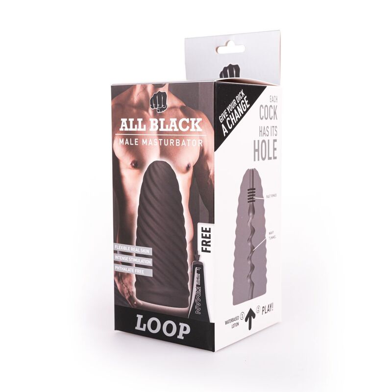 ALL BLACK - BOUCLE DE MASTURBATEUR MODÈLE 1 - Jouez Plaisir