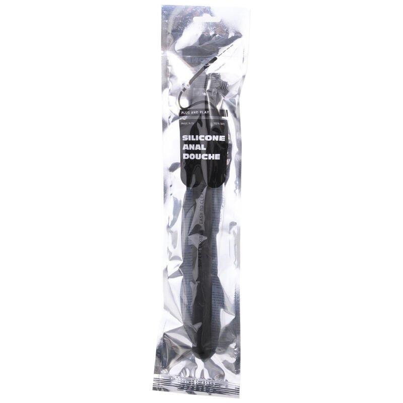 ALL BLACK - DOUCHE ANAL SILICONE SISTEMA STOPPER 27 CM - Jouez Plaisir