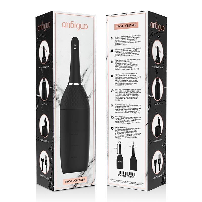 ANBIGUO - NETTOYEUR ANAL AUTOMATIQUE ULTIME 5 INTENSITÉS - Jouez Plaisir