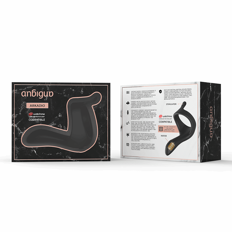 ANBIGUO - STIMULATEUR DE GLANDE ARKADIO ET DE PÉRINÉE COMPATIBLE AVEC LA TECHNOLOGIE SANS FIL WATCHME - Jouez Plaisir