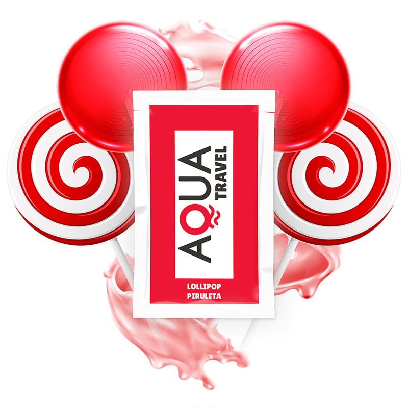 AQUA TRAVEL - LUBRIFIANT À BASE D'EAU SAVEUR SUCE 6 ML - Jouez Plaisir