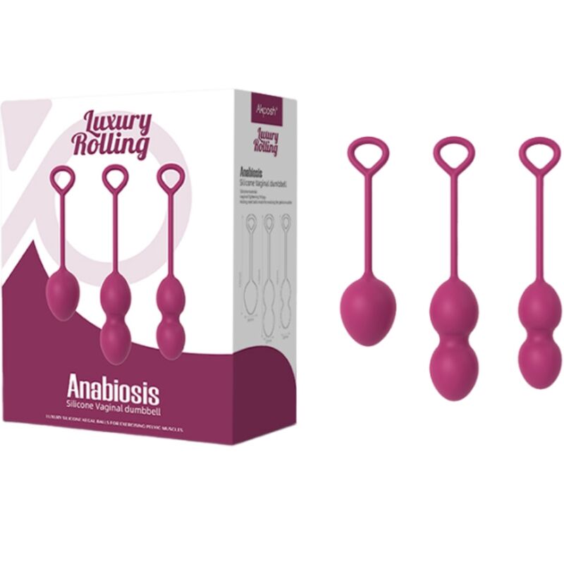 ARMONY - ANABIOSIS HALTÈRE VAGINALE 3 NIVEAUX BOURGOGNE - Jouez Plaisir