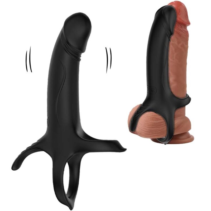 ARMONY - GODE AVEC ANNEAU ET VIBRATEUR NOIR - Jouez Plaisir