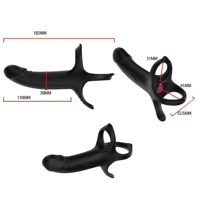ARMONY - GODE AVEC ANNEAU ET VIBRATEUR TÉLÉCOMMANDE NOIR - Jouez Plaisir