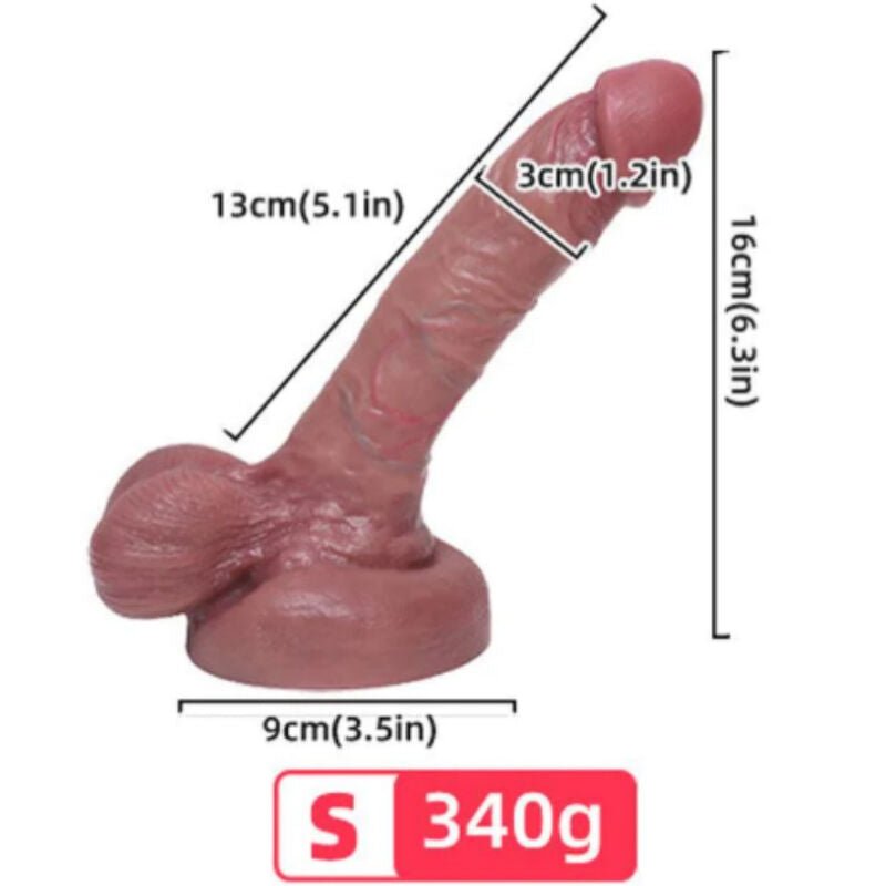 ARMONY - GODE RÉALISTE EN SILICONE LIQUIDE 13 CM - Jouez Plaisir