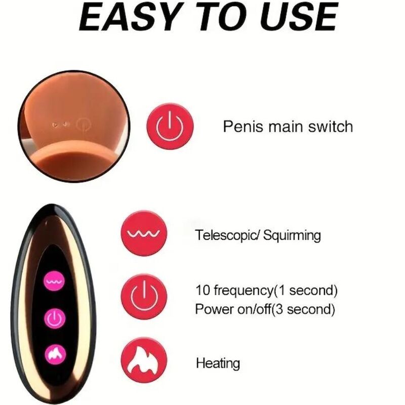 ARMONY - GODE RÉALISTE VIBRANT RECHARGEABLE - Jouez Plaisir