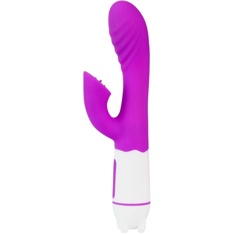 ARMONY - HAPPY VIBRATEUR & STIMULATEUR AVEC LANGUE RECHARGEABLE VIOLET - Jouez Plaisir