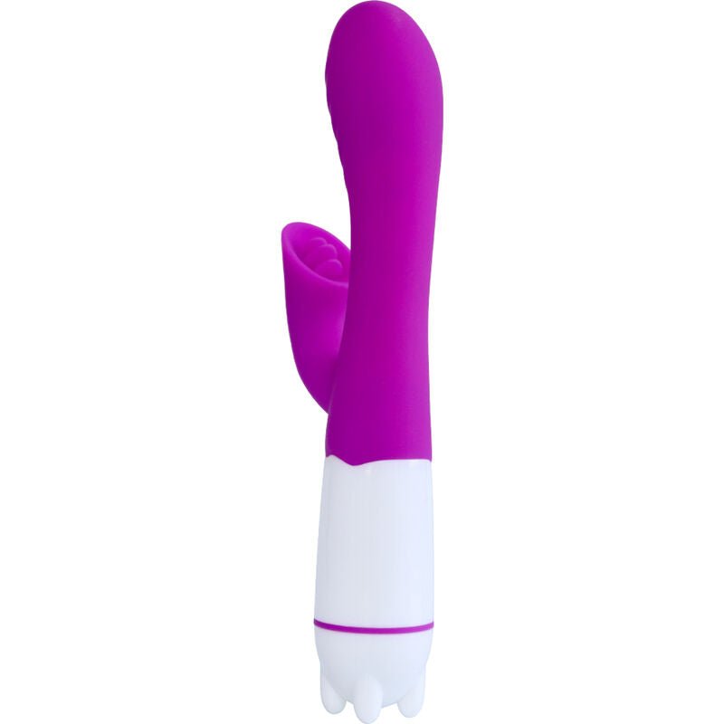 ARMONY - HAPPY VIBRATEUR & STIMULATEUR AVEC LANGUE RECHARGEABLE VIOLET - Jouez Plaisir