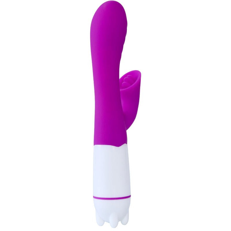 ARMONY - HAPPY VIBRATEUR & STIMULATEUR AVEC LANGUE RECHARGEABLE VIOLET - Jouez Plaisir