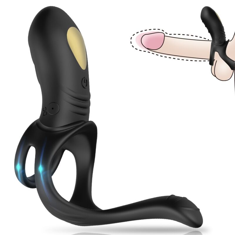 ARMONY - JOY JUMPER RING VIBRATEUR POUR COUPLES & TÉLÉCOMMANDE ANAL PLUG NOIR - Jouez Plaisir