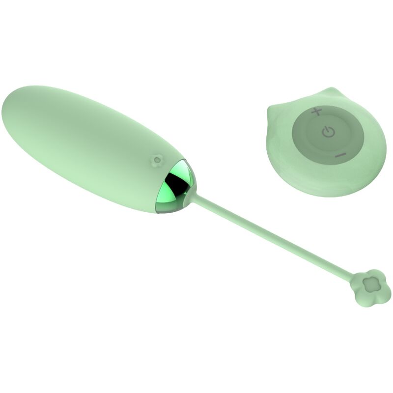 ARMONY - KITTY FUN EGG VIBRATEUR TÉLÉCOMMANDE 10 VIBRATIONS VERT - Jouez Plaisir