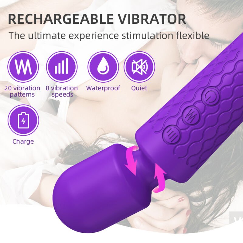 ARMONY - MASSEUR ET VIBRATEUR VIOLETTE - Jouez Plaisir