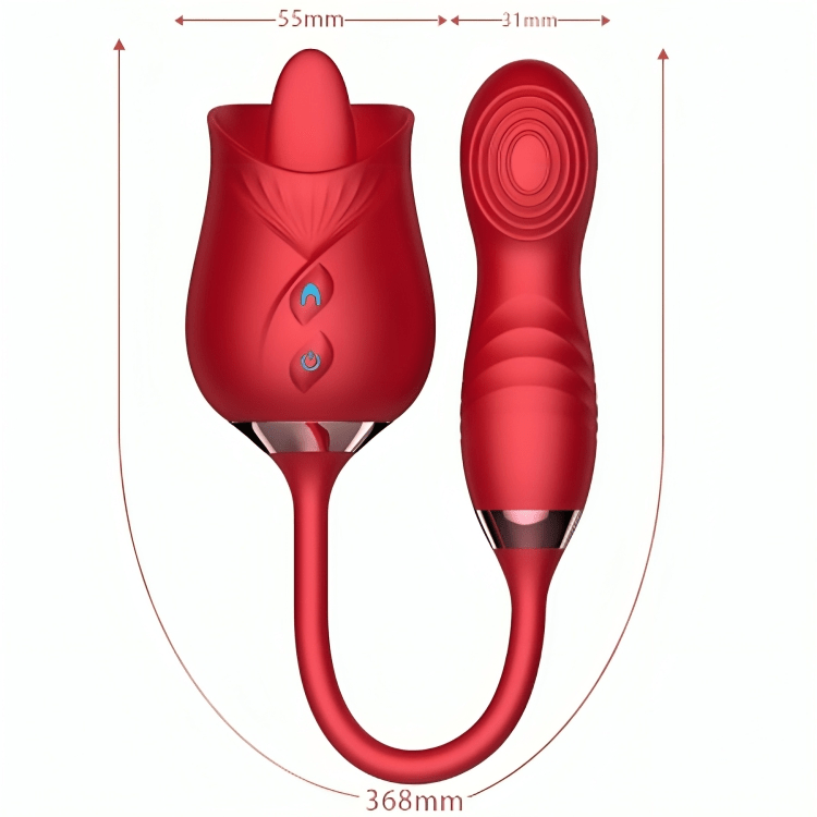 ARMONY - VIBRATEUR DE FLEUR DELIGHT & BUMPING AVEC LANGUE ROUGE - Jouez Plaisir