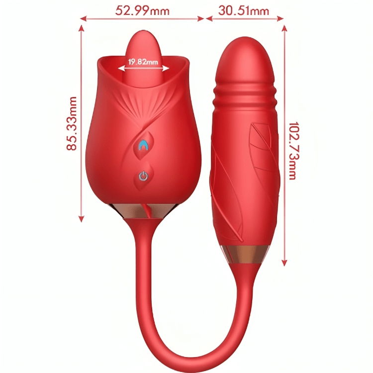ARMONY - VIBRATEUR DE FLEUR DELIGHT & THUSTING AVEC LANGUE ROUGE - Jouez Plaisir