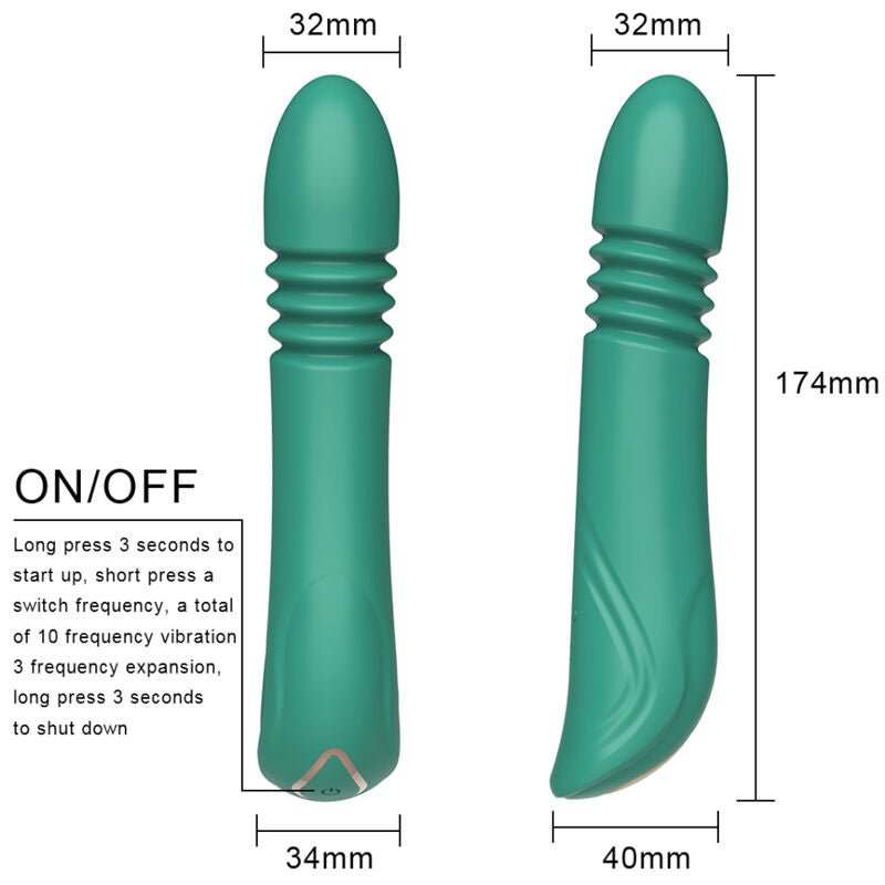 ARMONY - VIBRATEUR ET POUSSÉE VERT G - SPOT - Jouez Plaisir