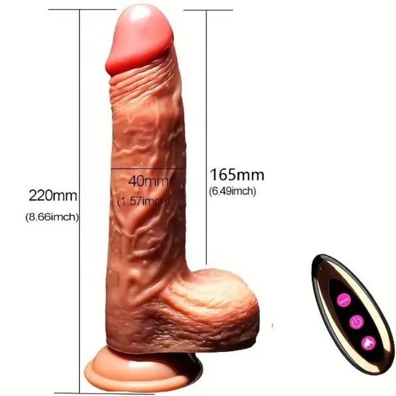 ARMONY - VIBRATEUR GODE RÉALISTE & TÉLÉCOMMANDE 22.5 CM - Jouez Plaisir
