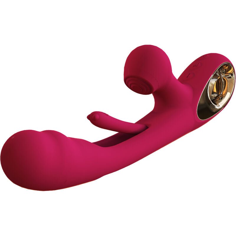 ARMONY - VIBRATEUR IMPACT SWING & DOUBLE STIMULATEUR MODÈLE 2 BORDEAUX - Jouez Plaisir