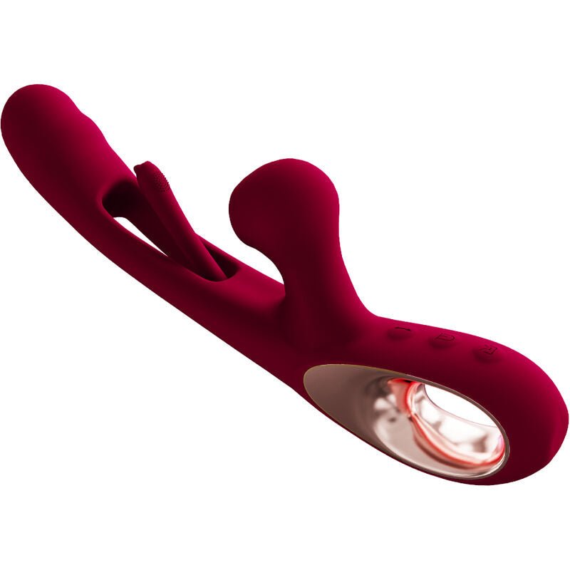 ARMONY - VIBRATEUR IMPACT SWING & DOUBLE STIMULATEUR MODÈLE 2 BORDEAUX - Jouez Plaisir