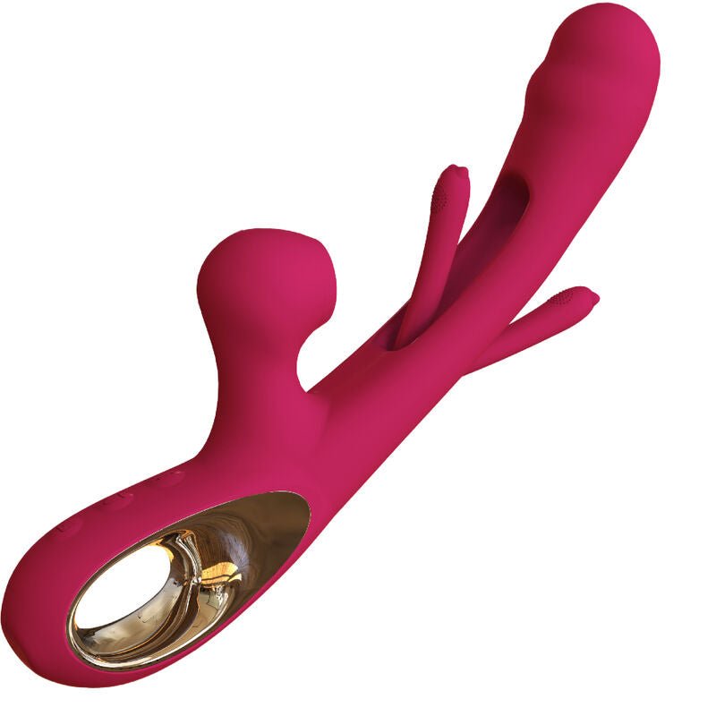 ARMONY - VIBRATEUR IMPACT SWING & DOUBLE STIMULATEUR MODÈLE 2 BORDEAUX - Jouez Plaisir
