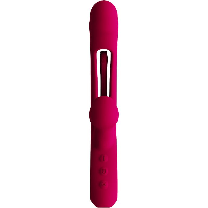 ARMONY - VIBRATEUR IMPACT SWING & DOUBLE STIMULATEUR MODÈLE 2 BORDEAUX - Jouez Plaisir