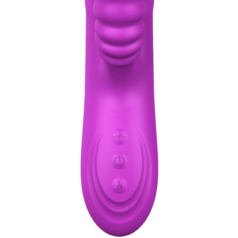 ARMONY - VIBRATEUR MULTIFONCTION ANGELIA DOUBLE LANGUE EFFET CHALEUR VIOLET - Jouez Plaisir