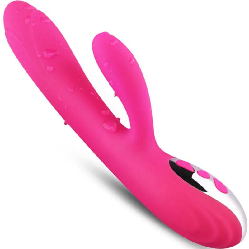 ARMONY - VIBRATEUR & STIMULATEUR FLEXIBLE EFFET CHALEUR FUCHSIA - Jouez Plaisir