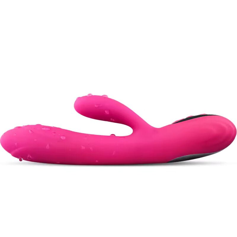 ARMONY - VIBRATEUR & STIMULATEUR FLEXIBLE EFFET CHALEUR FUCHSIA - Jouez Plaisir