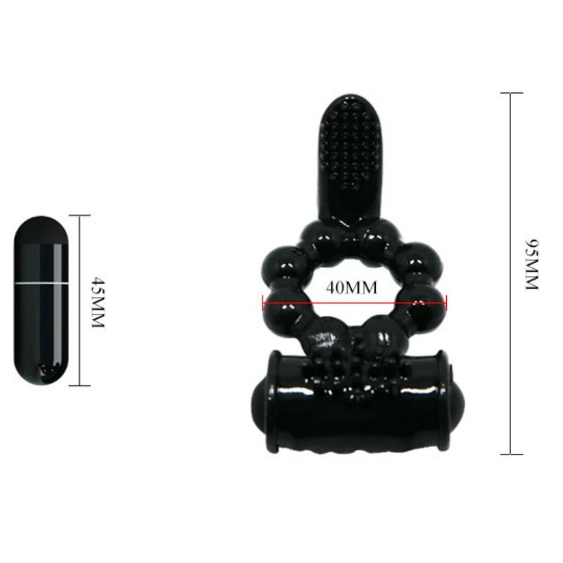 BAILE - ANNEAU SWEET RING AVEC DOUBLE STIMULATEUR - Jouez Plaisir