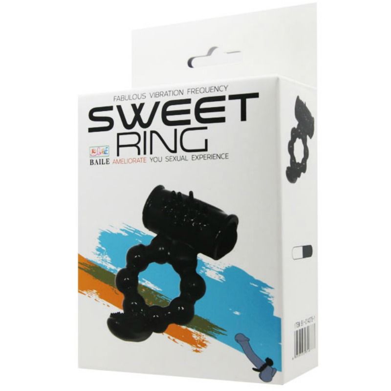 BAILE - ANNEAU SWEET RING AVEC DOUBLE STIMULATEUR - Jouez Plaisir