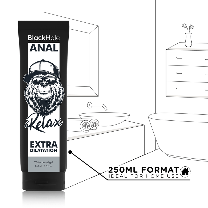 BLACK HOLE - GEL A BASE D''EAU DILATATION ANALE 250 ML - Jouez Plaisir