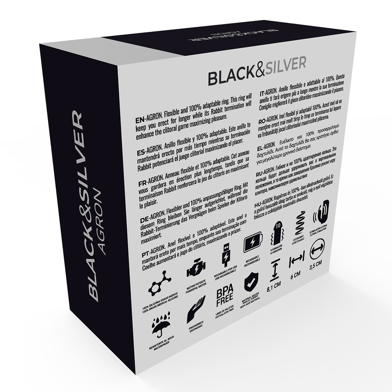 BLACK&SILVER - AGRON TÉLÉCOMMANDE COCKRING WATCHME - Jouez Plaisir