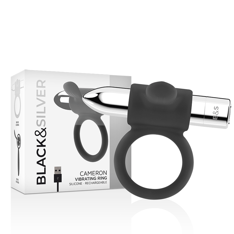 BLACK&SILVER - BAGUE RECHARGEABLE CAMERON ARGENT - Jouez Plaisir