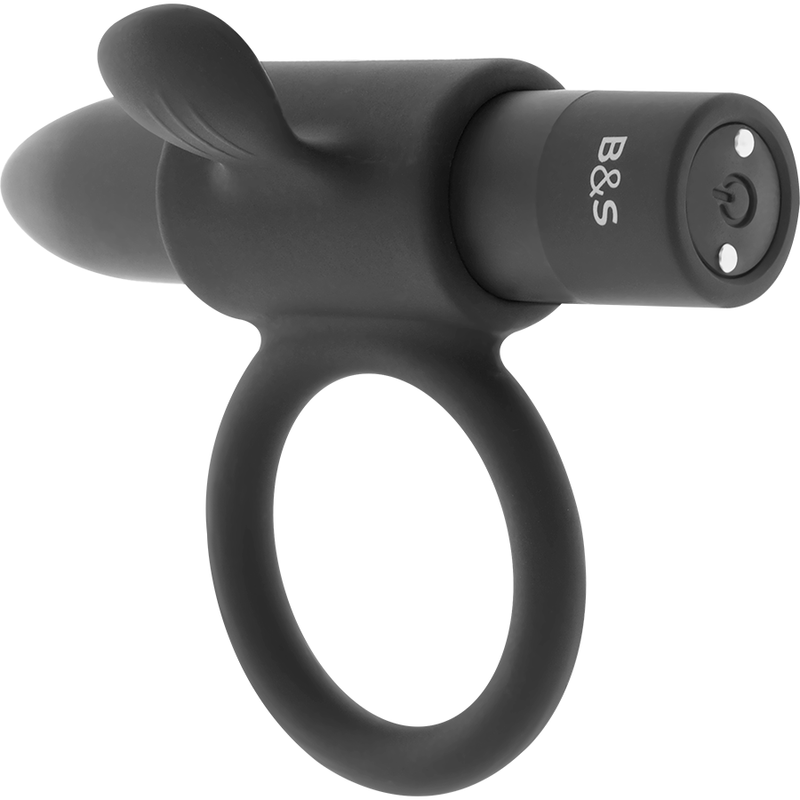 BLACK&SILVER - BAGUE RECHARGEABLE CAMERON NOIR - Jouez Plaisir