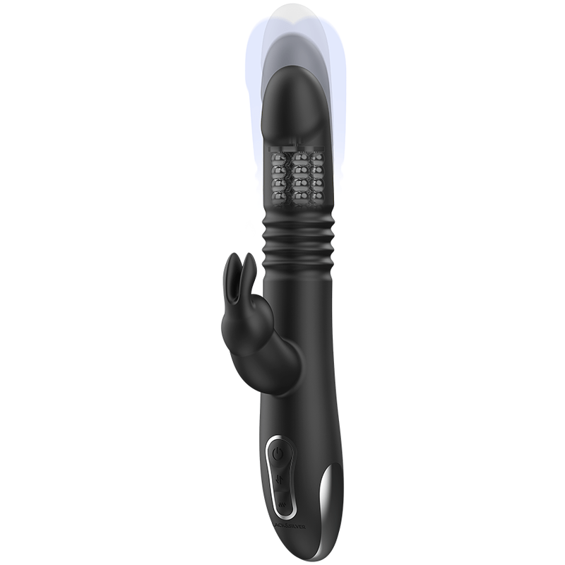 BLACK&SILVER - KENJI STIMULANT VIBE COMPATIBLE AVEC LA TECHNOLOGIE SANS FIL WATCHME - Jouez Plaisir
