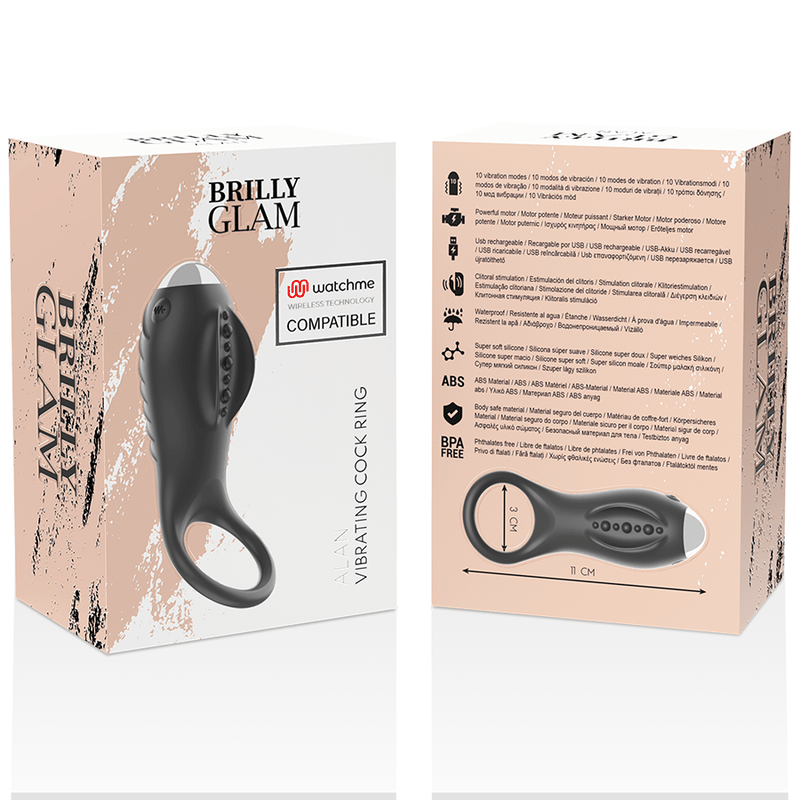 BRILLY GLAM - ALAN COCK RING WATCHME TECHNOLOGIE SANS FIL COMPATIBLE - Jouez Plaisir