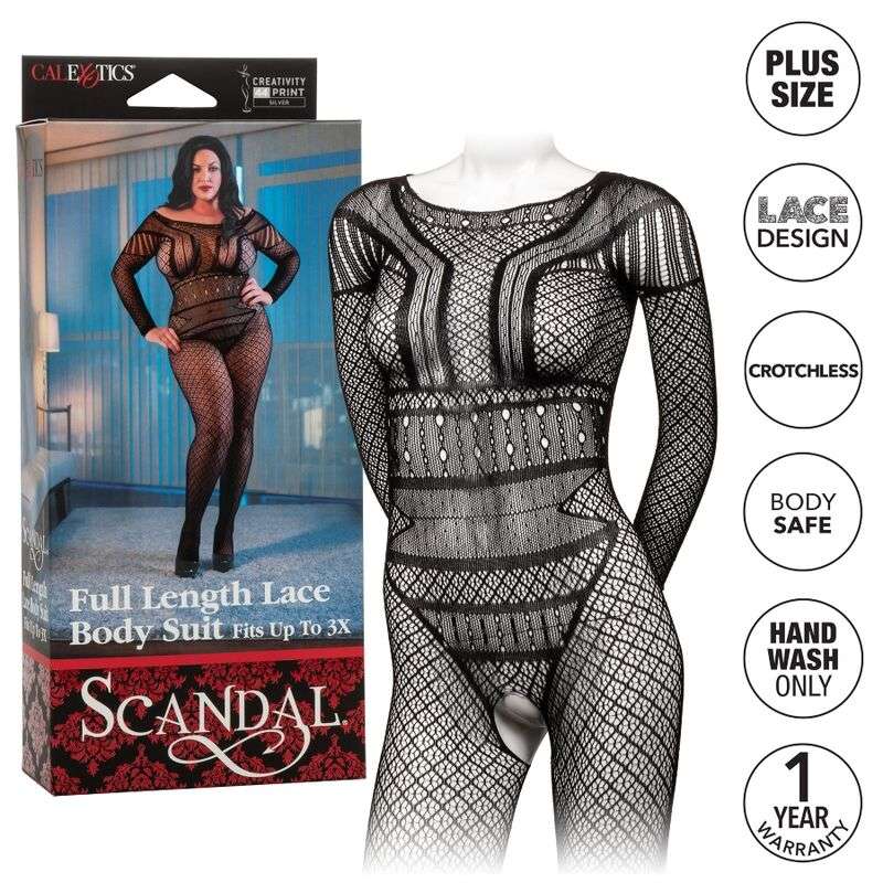 CALEXOTICS - BODY EN DENTELLE GRANDE TAILLE - Jouez Plaisir