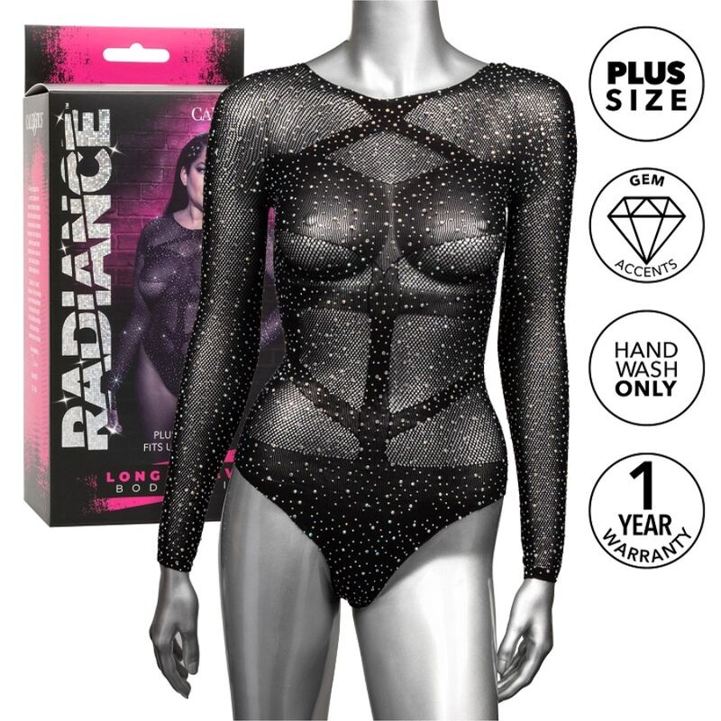 CALEXOTICS - RADIANCE BODY MANCHES LONGUES RHIN GRANDE TAILLE - Jouez Plaisir