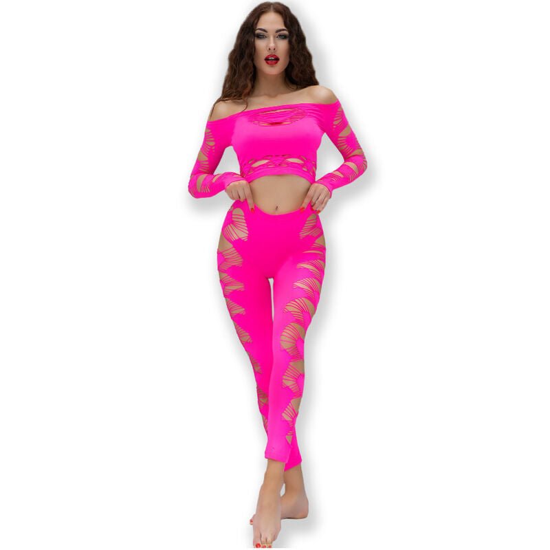 CHILIROSE - CR 4632 HAUT & PANTALON FUCHSIA S/L - Jouez Plaisir