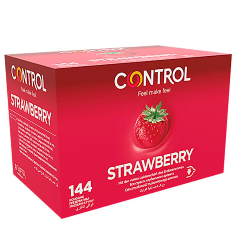CONTROL - PRÉSERVATIFS ADAPTA FRAISE 144 UNITÉS - Jouez Plaisir