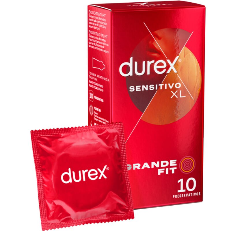 DUREX - PRÉSERVATIFS SENSIBLES XL 10 UNITÉS - Jouez Plaisir