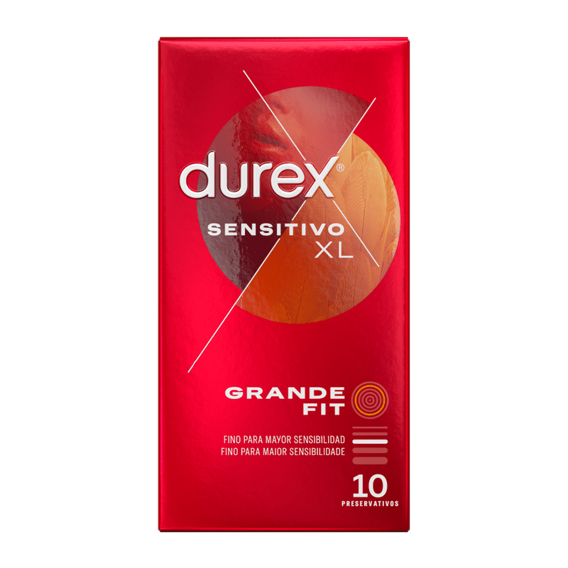 DUREX - PRÉSERVATIFS SENSIBLES XL 10 UNITÉS - Jouez Plaisir